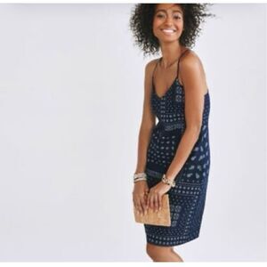 J.crew Sleeveless Linen Dress In Paisley Bandanna Sz 2